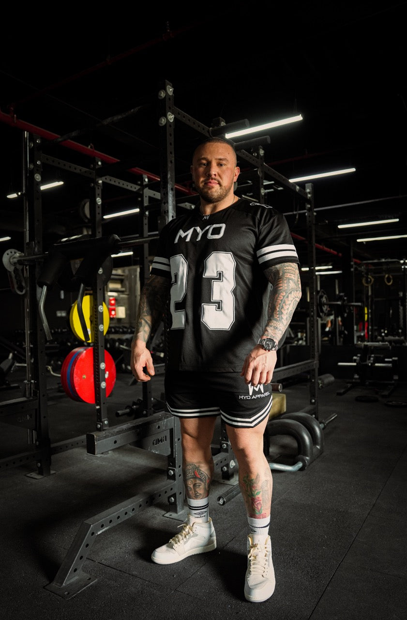 'Ironbound' Bodybuilding Jersey Black MYO Apparel